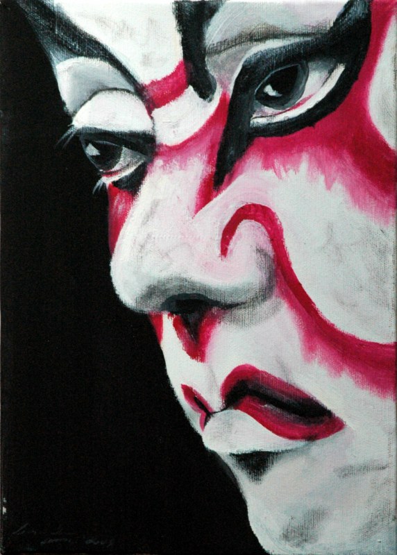 Attore kabuki I 35x25
