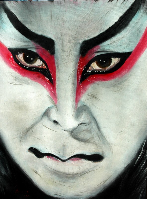 La maschera kabuki 30x40