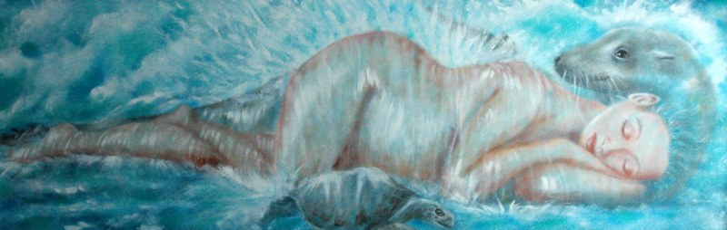 Pelle di foca, 2006, olio su tela, 120x40