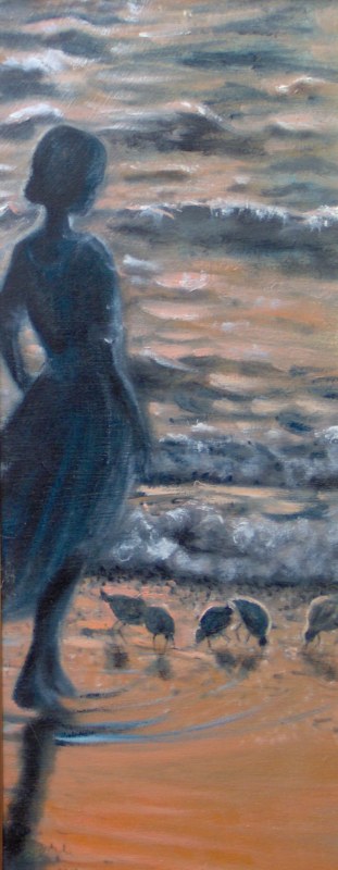 aurora, 2006, olio su tela, 30x80