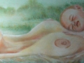 acqua, 2006, olio su tela, 120x40