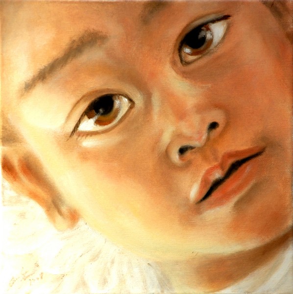 Angelo - 2008, olio su tela cm 30x30