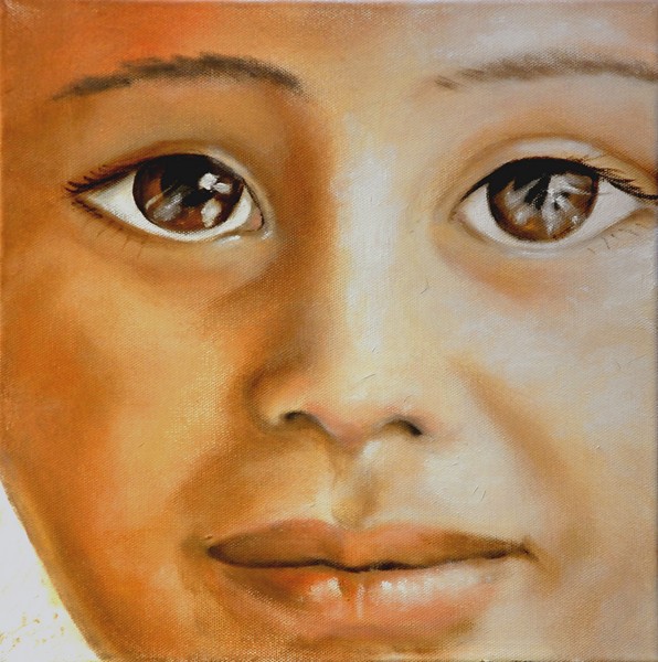 Innocenza - 2008, olio su tela, 30x30