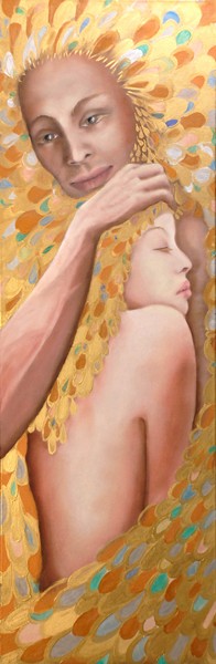 Sinapsi - 2008, olio su tela, 40x120