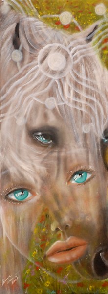 amore - 2008, olio su tela, 30x80