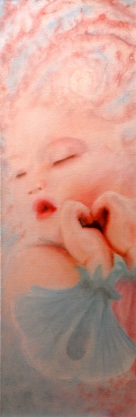 La bambina magica, olio su tela, 2009, 30x90