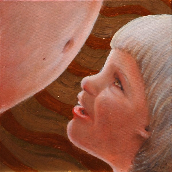 Viva la vita!, olio su tela, 2009, 30x30