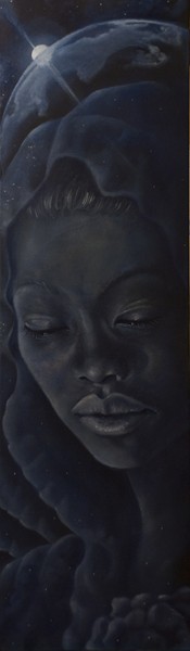 MADRE-2011-olio su tela-30x100