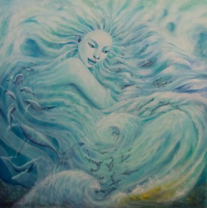 Ondine-olio su tela-90x90