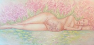 Fertile Primavera-olio su tela-120x 60-2023